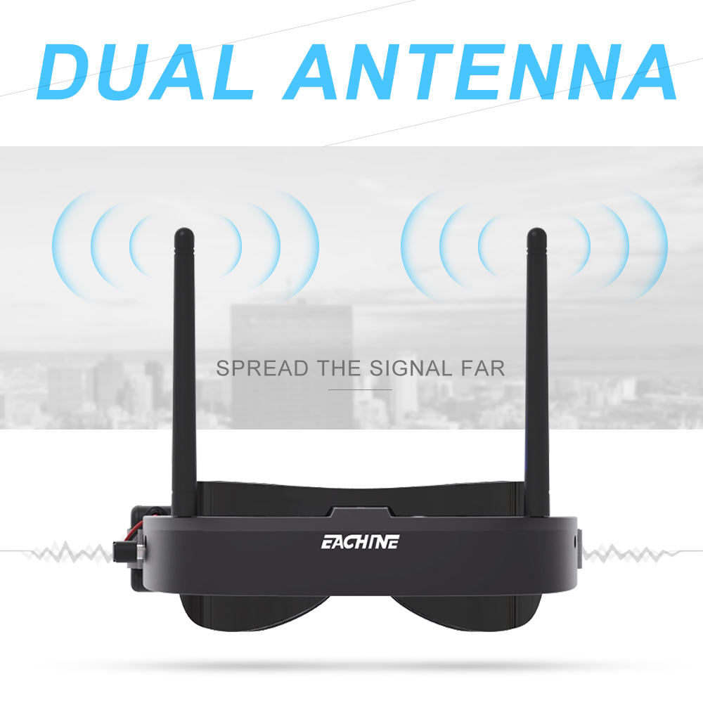 Eachine EV100 720*540 5.8G 72C - مراجعة Fpv Drone Goggles وسعره