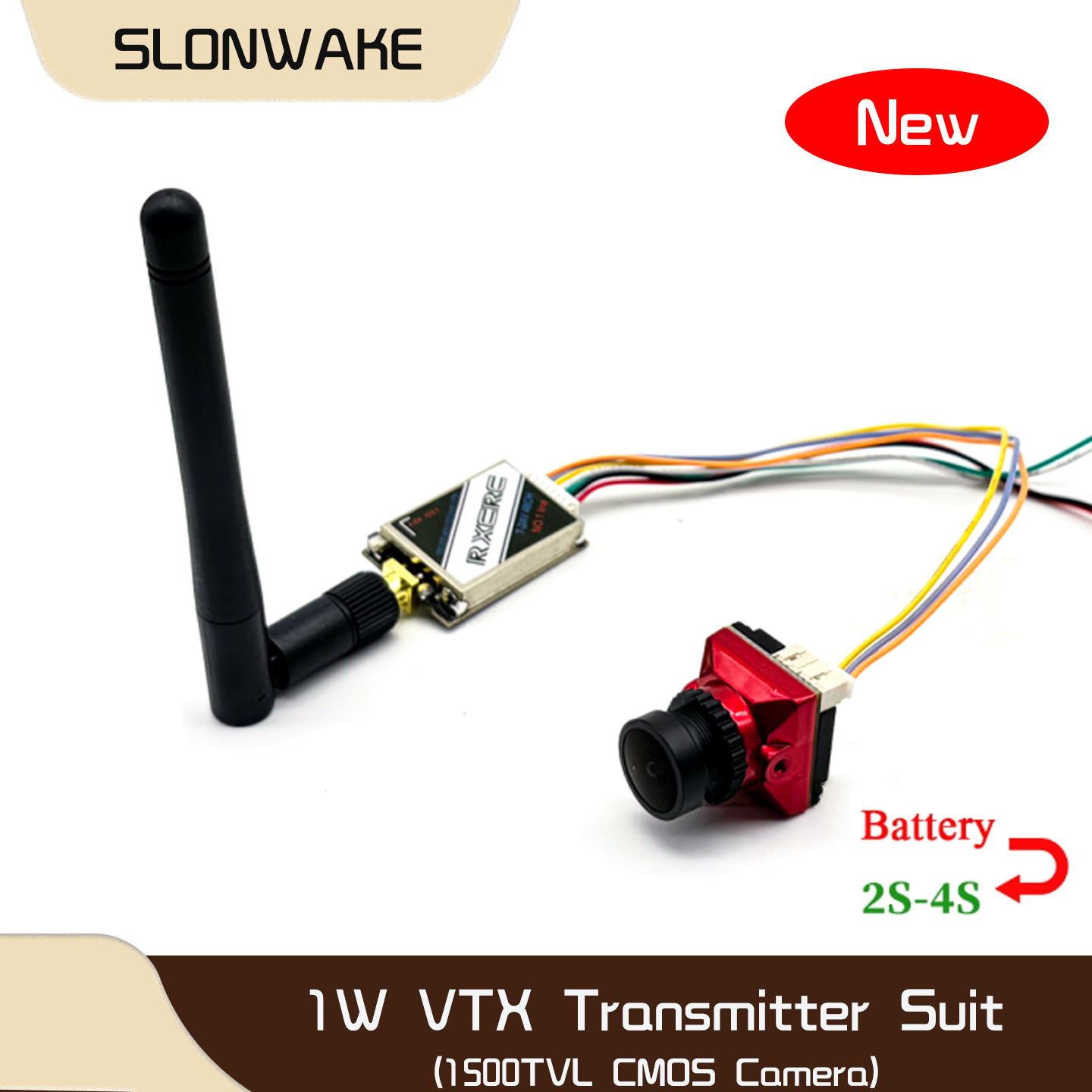 جهاز إرسال فيديو SLONWAKE 5.8G - مراجعة Fpv Drone Frame وسعره