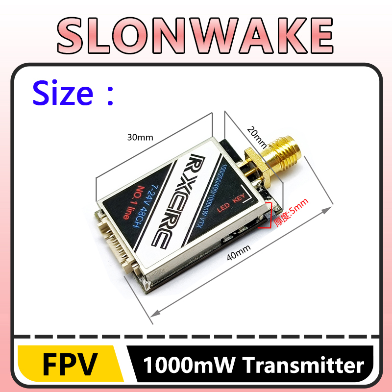 جهاز إرسال فيديو SLONWAKE 5.8G - مراجعة Fpv Drone Frame وسعره