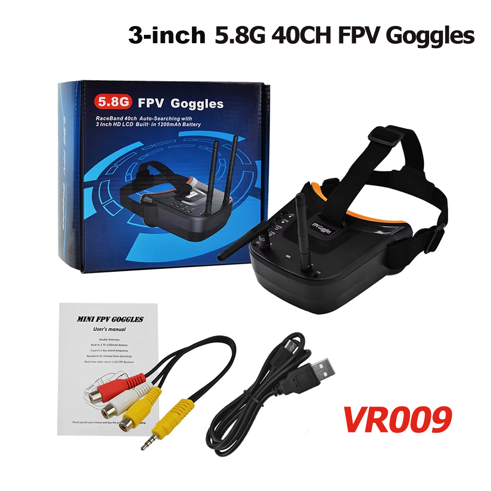 VR009 FPV نظارات الفيديو 3 بوص - مراجعة Fpv Drone Goggles وسعره